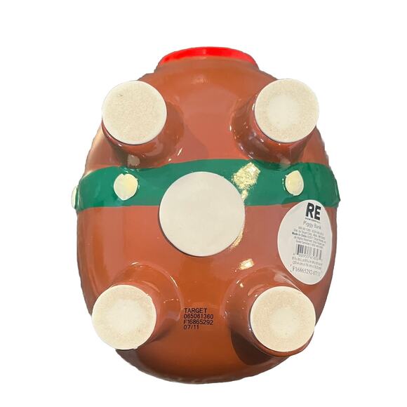 RE Room Essentials Christmas Reindeer Antlers Piggy Coin Deer Holiday Bank RARE - Picture 7 of 9